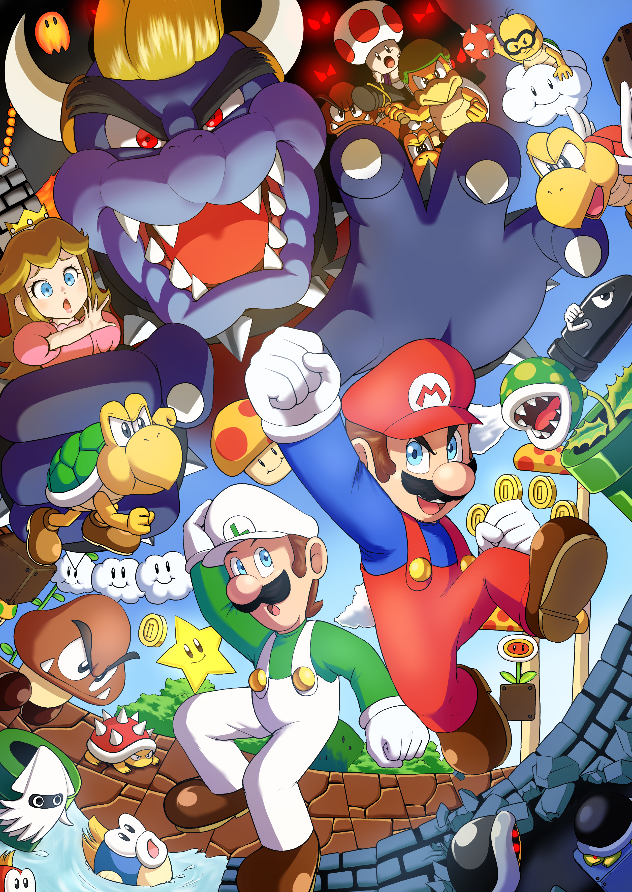 Super Mario Bros by momitty on DeviantArt