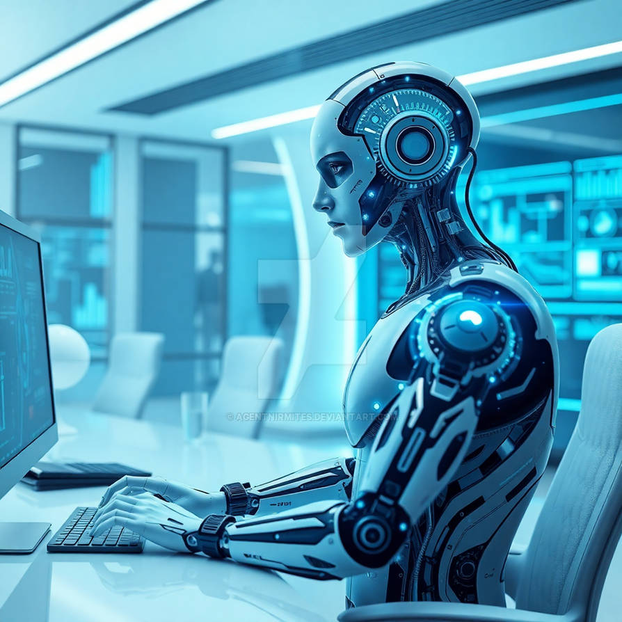 Cyborg Reprograming A cyborg programming by AgentNirmites on DeviantArt