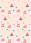 summer fruit wrapping paper