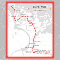 Taipen MTR Red Line Map