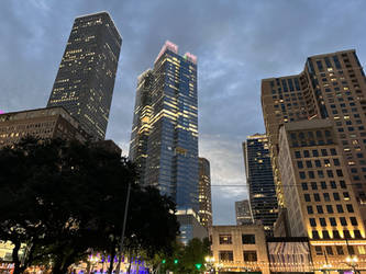 Downtown at night