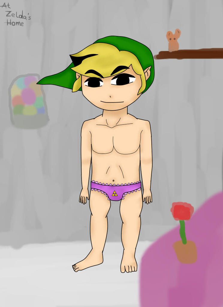 Link wears Zelda's panties by xMokuba on DeviantArt