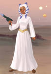 Ahsoka as Leia by EsmeAmelia