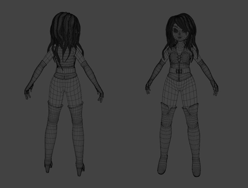 Character Texture Mesh 3D Character Mesh by AnetaPL on DeviantArt