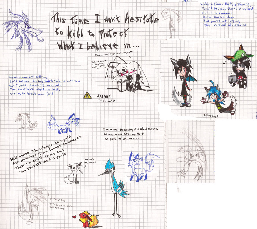 Random Stuff drawn in School by PhantomDragonZX on DeviantArt