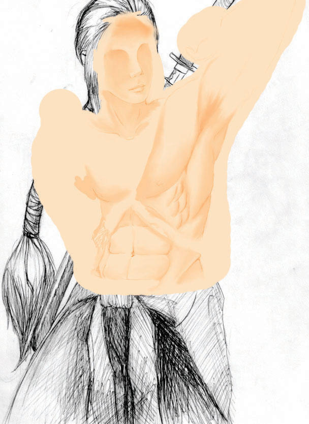 abdominal muscle study color by tensaineko on DeviantArt