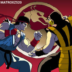 Ryu VS Scorpion(Street Fighters VS Mortal Kombat)