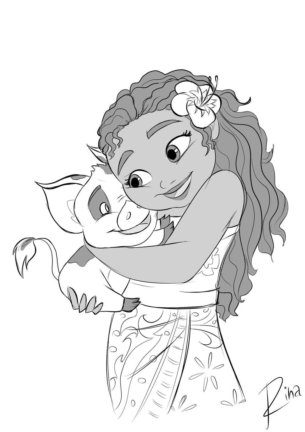 Moana And Pua By Rinam On Deviantart Moana And Pua By Rinam On Deviantart