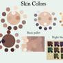 Skin pallet samples