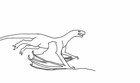 Wingless Dragon Running - GIF - Imgur