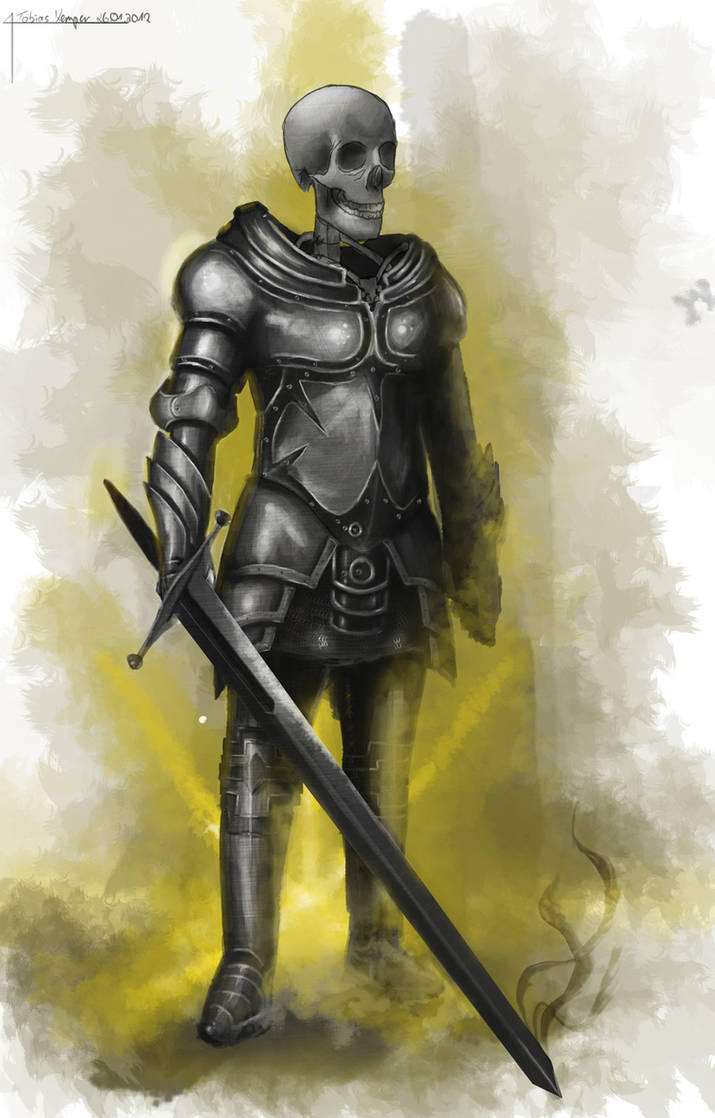 skeleton knight by w1z0x on DeviantArt