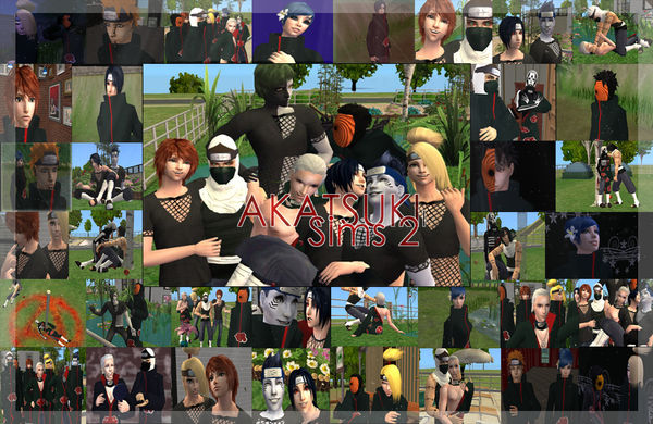 Akatsuki Robe Sims Akatsuki Sims by Amy-Hotchic on DeviantArt