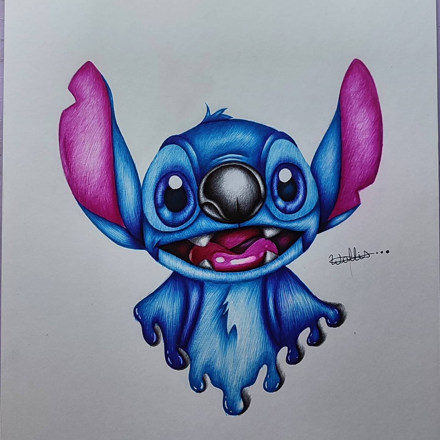 Como desenhar o Stitch e Angel [ passo a passo ] 