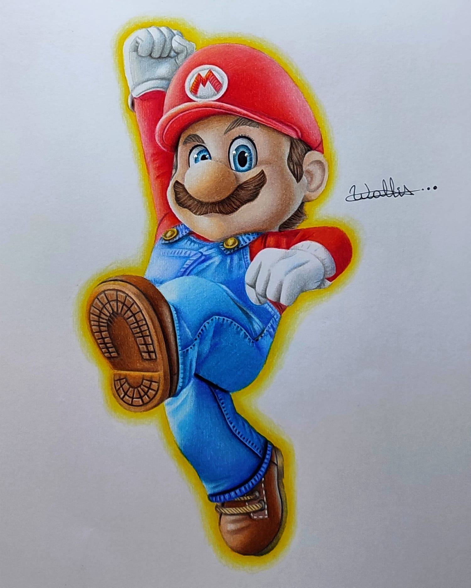 Mario Drawins Mario Bros drawing by WALLIS14 on DeviantArt
