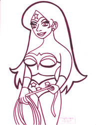 Line Art: Wonder Woman