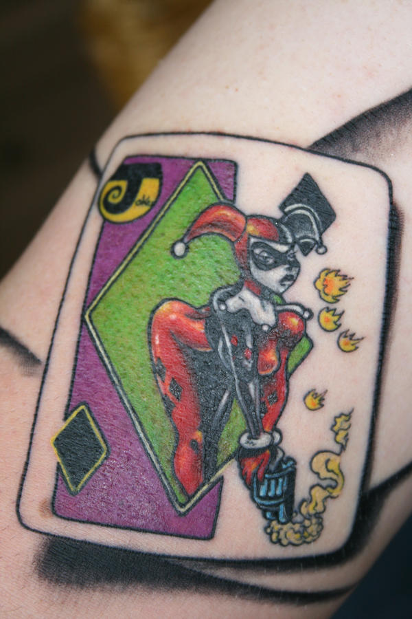 Harley Quinn Joker Card Tattoo By Carlyshephard On Deviantart Harley Quinn Joker Card Tattoo By Carlyshephard On Deviantart