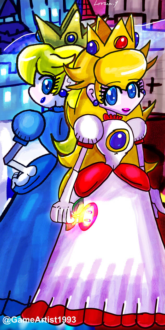 Double Princess Peach By Gameartist1993 On Deviantart 