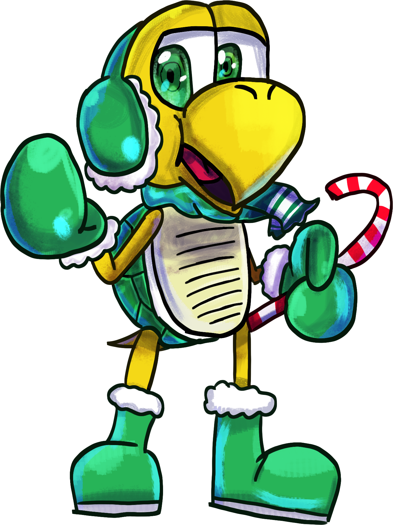 Koopa Troopa (Super Mario Christmas Collab) by GameArtist1993 on DeviantArt