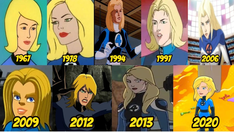 Woman Evolution Deviantart Invisible Woman - Evolution by Skraff133 on DeviantArt
