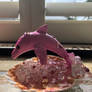 Pink dolphin in a geode