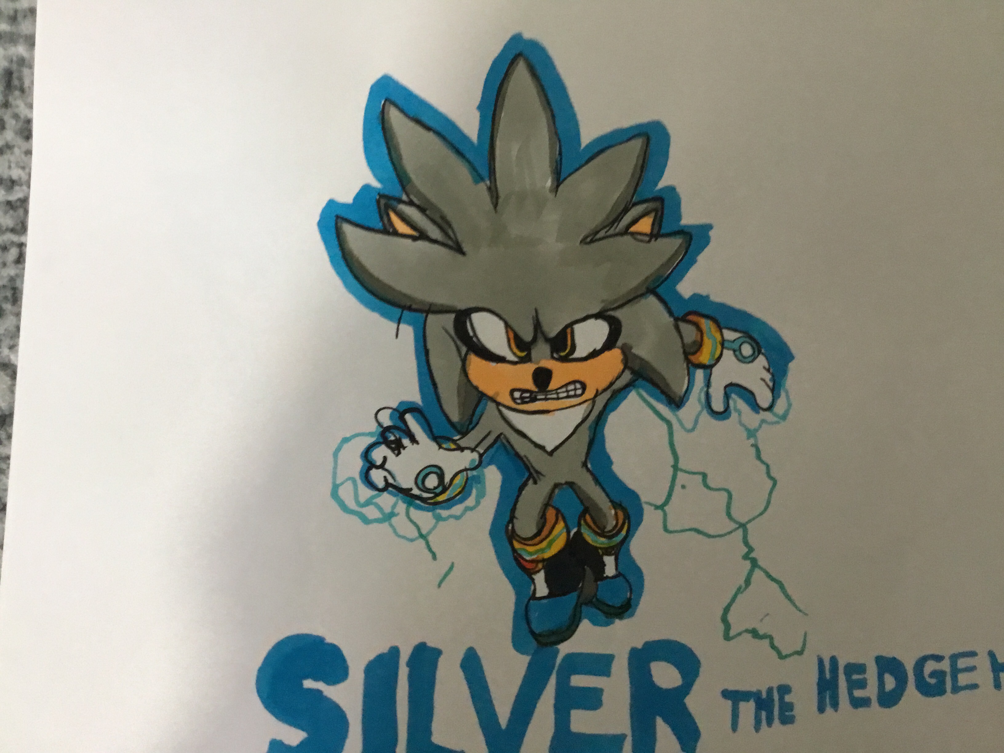 Silver the hedgehog art by rajajnr on DeviantArt