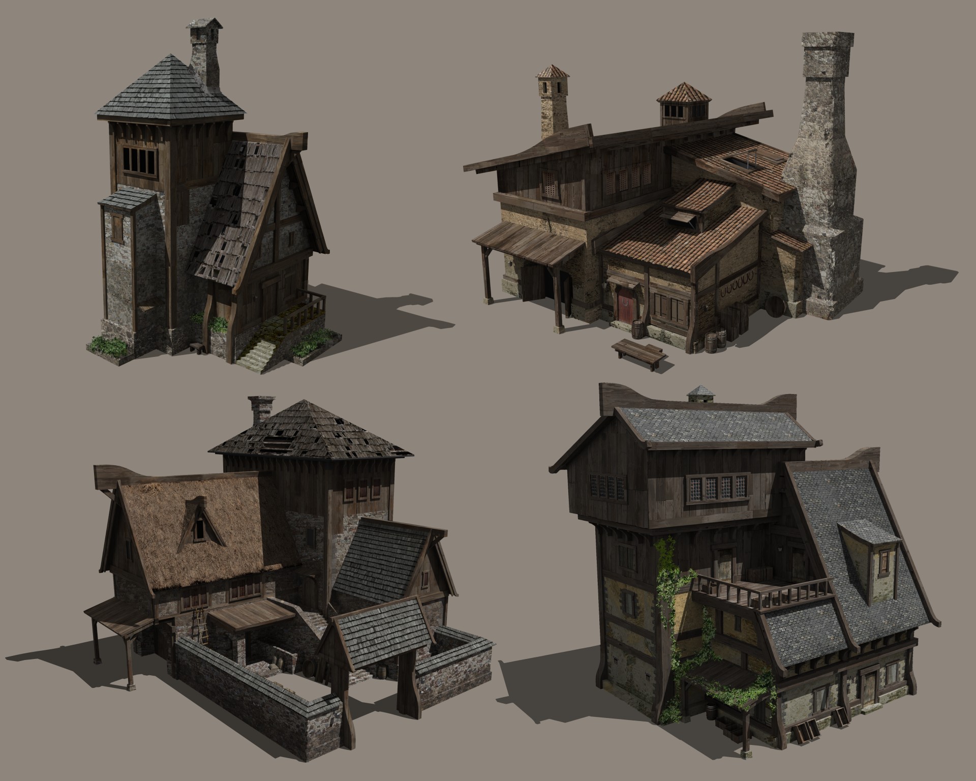 Deviantart Houses Various house designs 2 by TimoKujansuu on DeviantArt