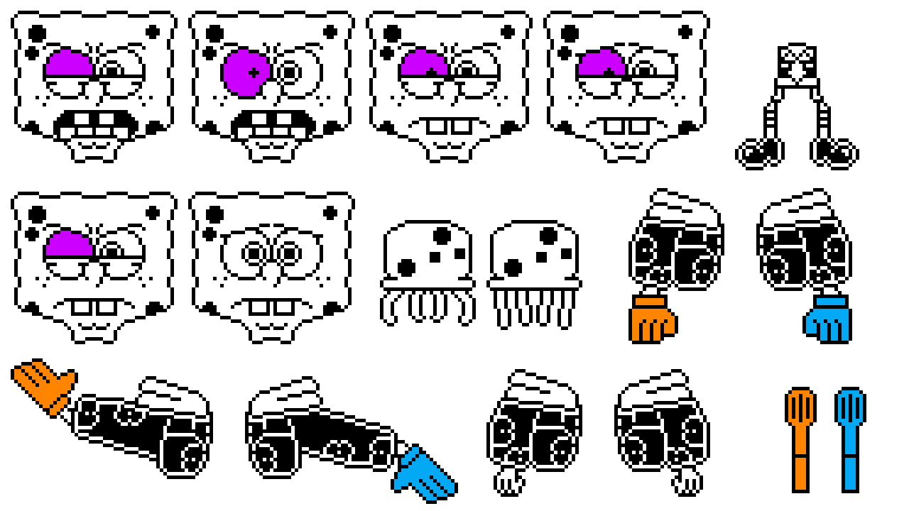 Pixilart - Sans sprite and base by SpongeChris