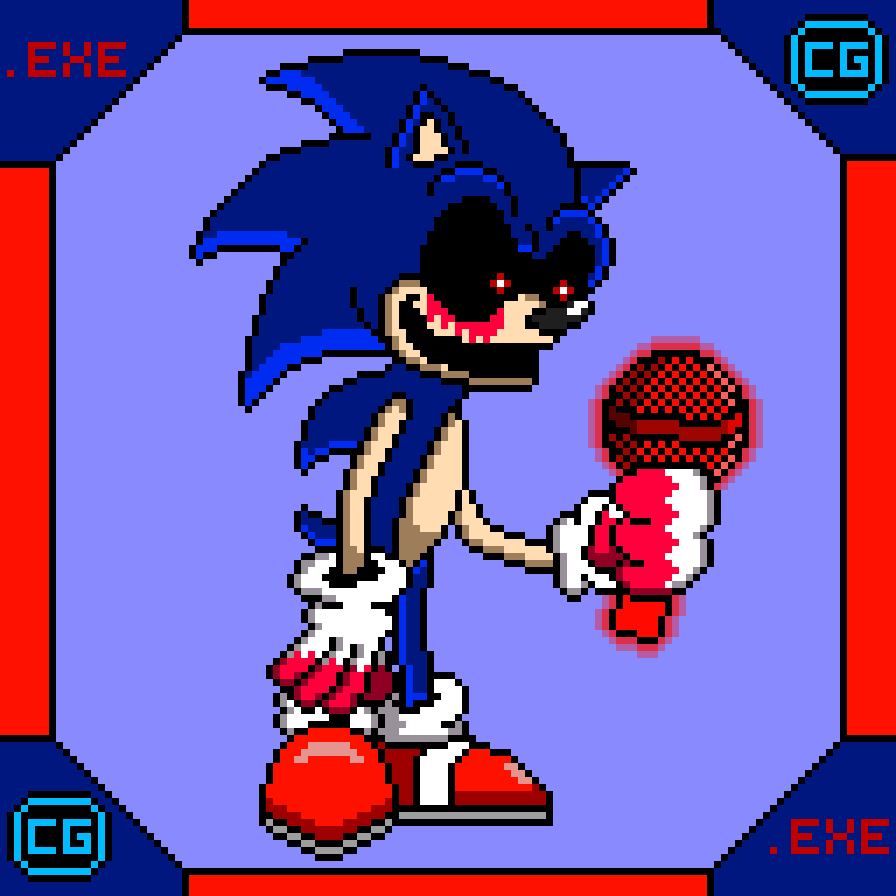 Pixilart - Sonic.EXE sprites by SpongeDrew