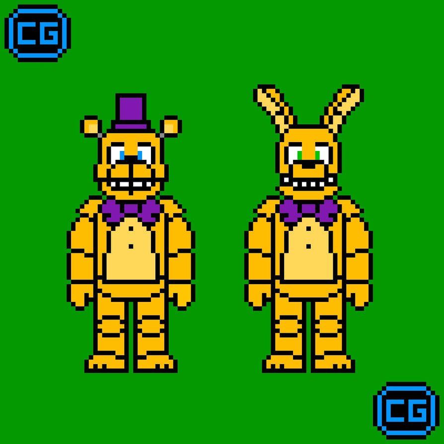 Fredbear and Spring Bonnie by ChrissGaming on DeviantArt
