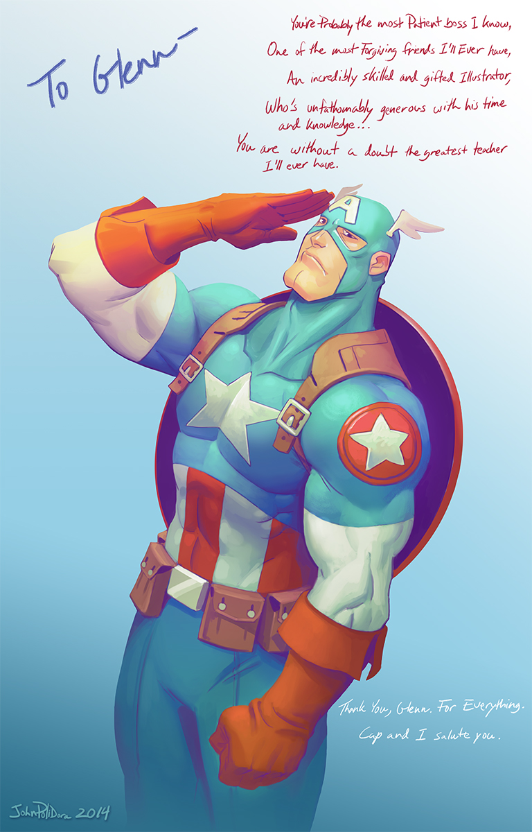 Captain America Thank You Card