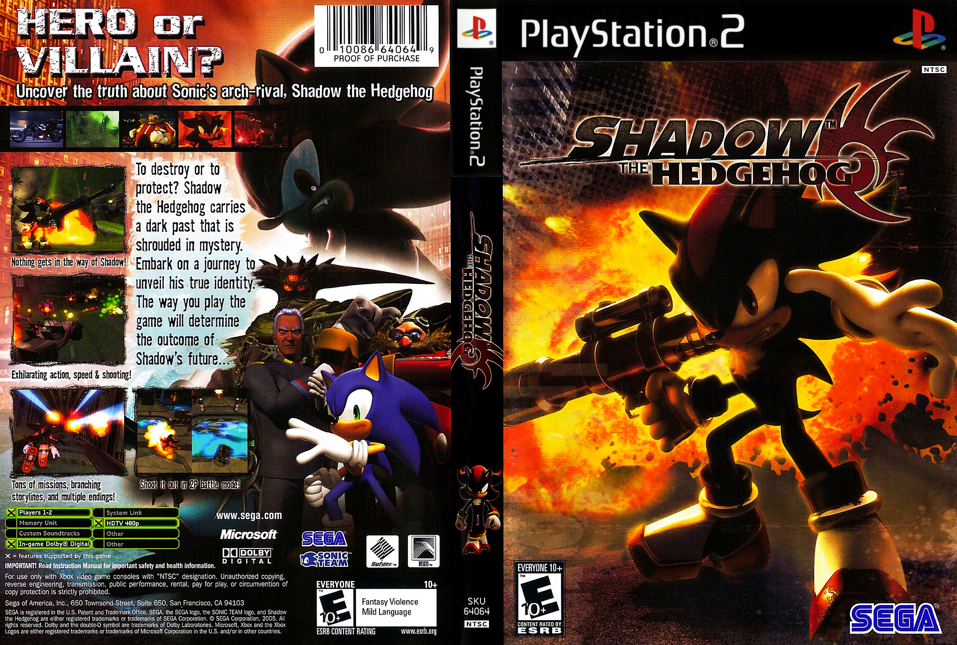 Shadow The Hedgehog: Chaos Unleashed! (PS2) Cover by Vacmaster on DeviantArt