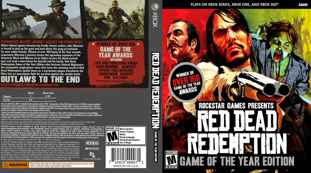 Red Dead Redemption Game of Year (Xbox 360)