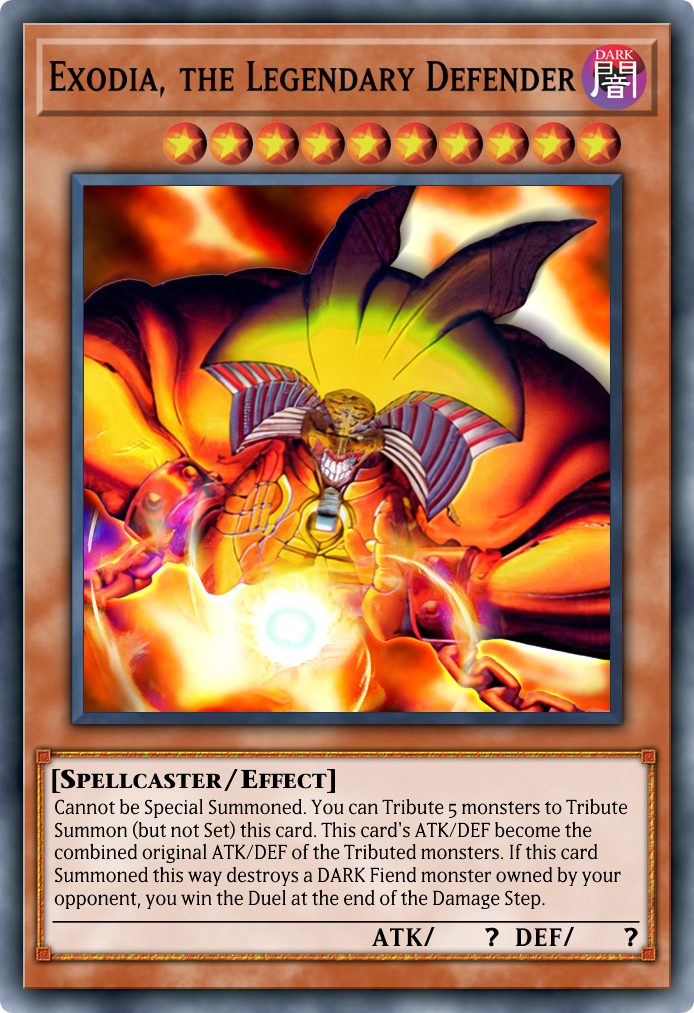 yugioh exodia the legendary defender deck Complete Custom for Yu-Gi-Oh! Exodia! Recommended deck for Yugioh