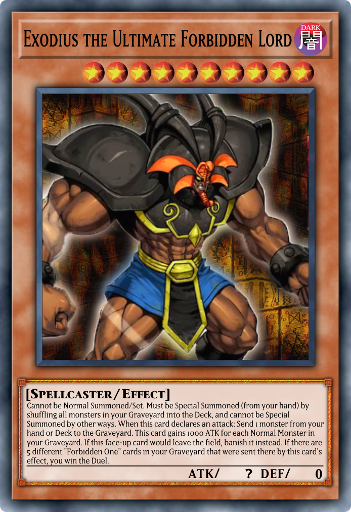 Exodius the Ultimate Forbidden Lord by SnowCoveredPlains on DeviantArt