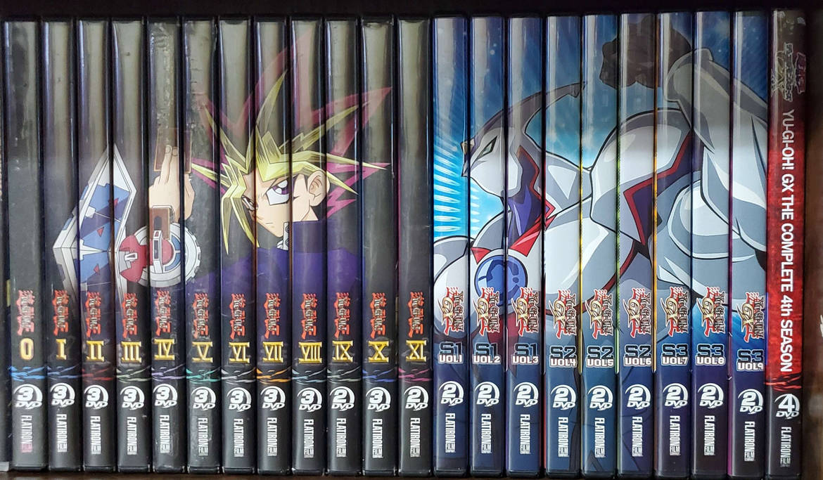 Complete YuGiOh! and GX Anime DVD Collection by SnowCoveredPlains on