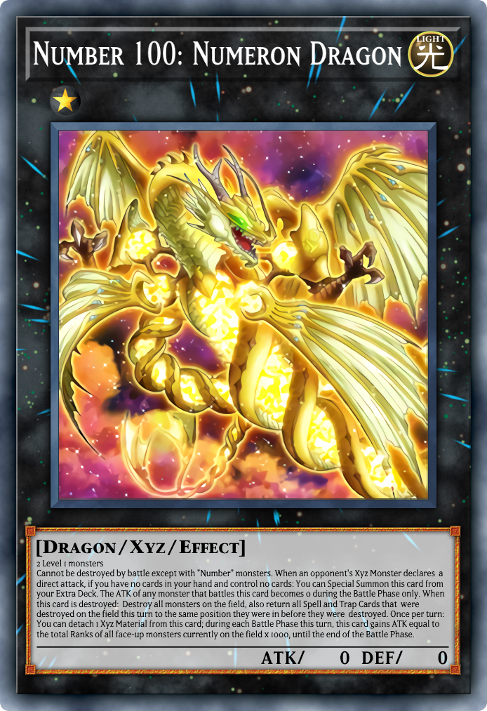 Number 100: Numeron Dragon (Anime Effect) by SnowCoveredPlains on ...
