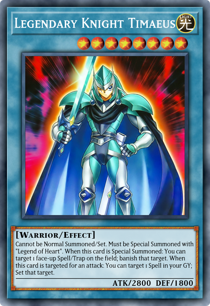 Knight Timaeus Legendary Knight Timaeus YUGIOH LEGENDARY DRAGON Knight Set Hermos