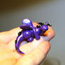 Miniature dragon purple and black