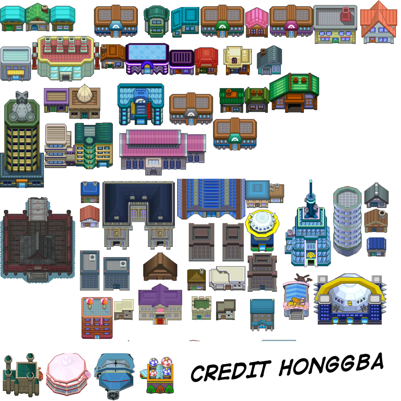 Pokemon TileSet by Honggba on DeviantArt