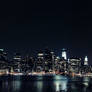 New York skyline at night