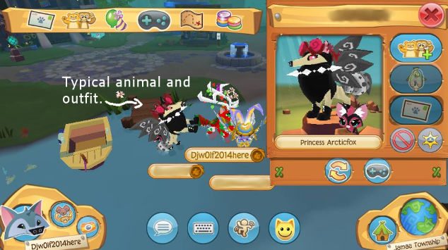 Animal Jam PW|Typical Animal and outfit. by Mousegirlabc on DeviantArt