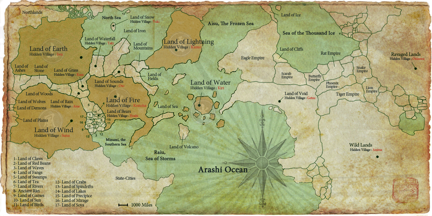 Shinobi World Map by Deidara465 on DeviantArt