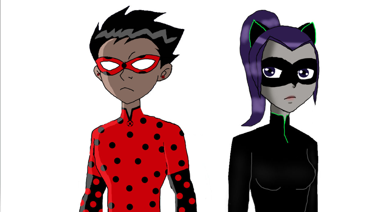 Cat Noir and Ladybug VS Shadybug and Claw Noir by D1g1m0ncrazy on DeviantArt