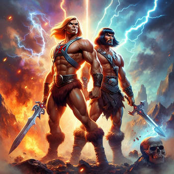 He-Man v Conan The Barbarian