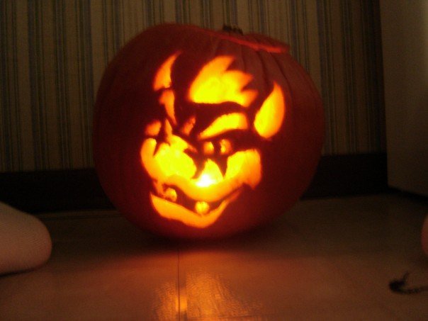 bowser pumpkin