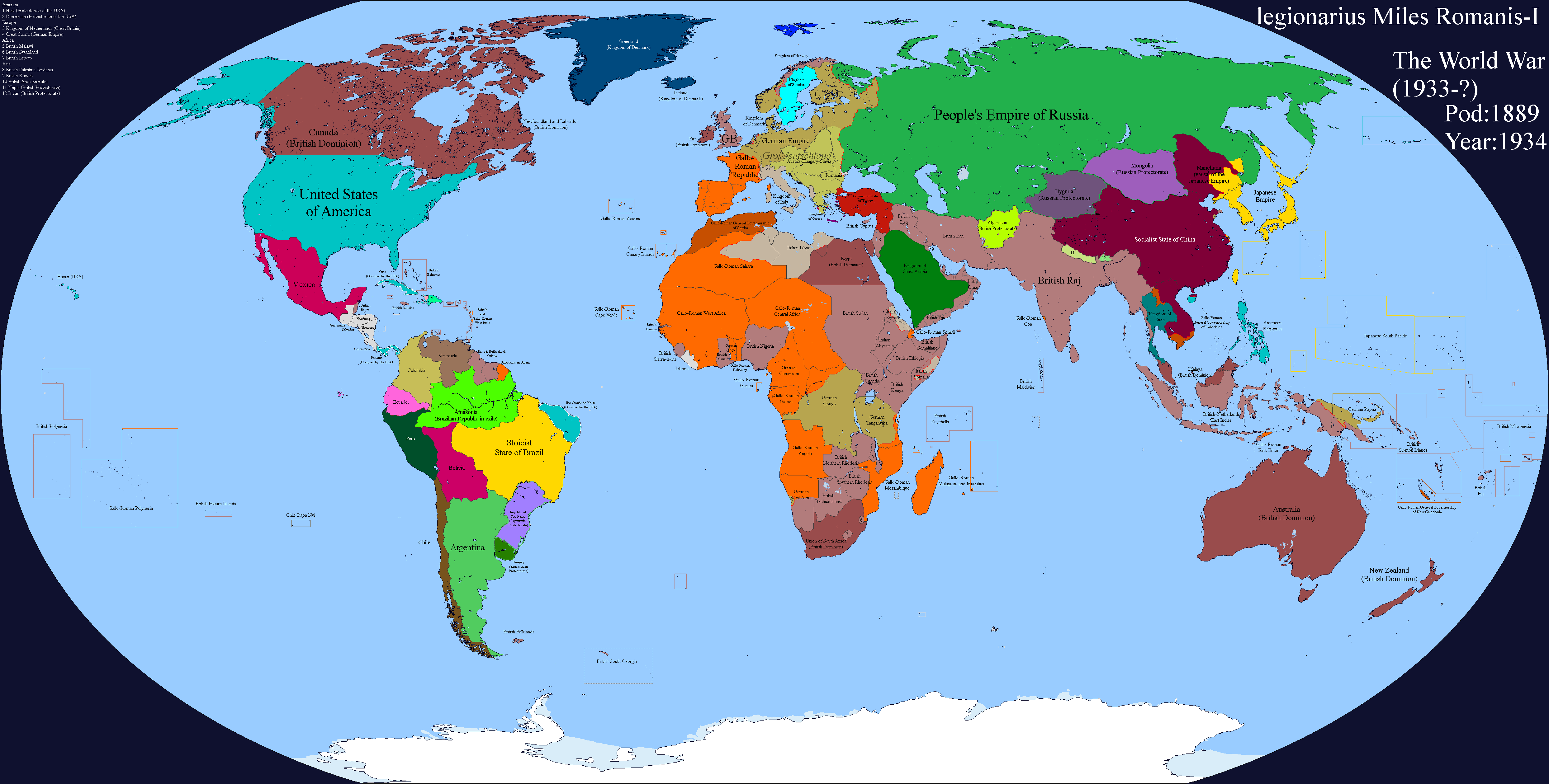 Legionarius Miles Romanis - I: The World War