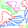 MLP Wing Base Lineart - Free 2 Use by Floralisole