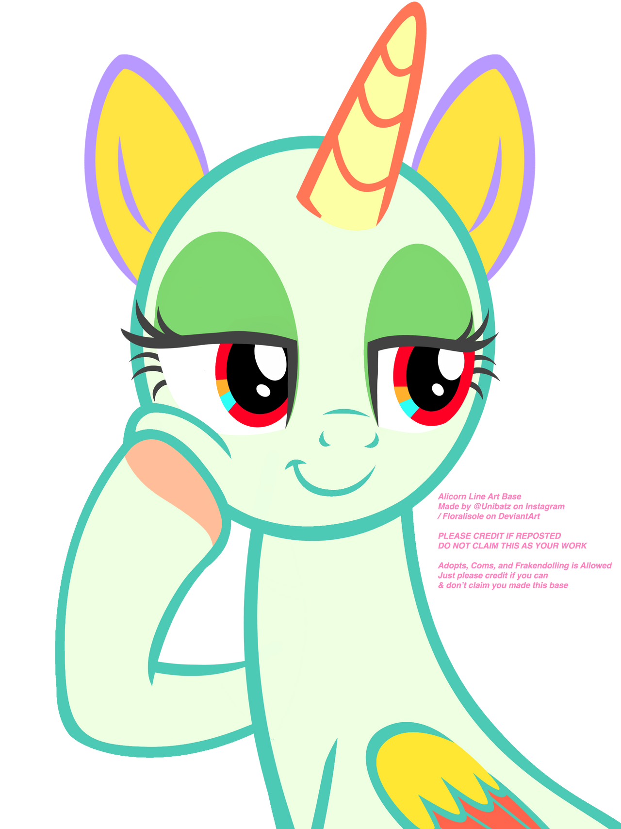 MLP BASE 1 by Floralisole on DeviantArt