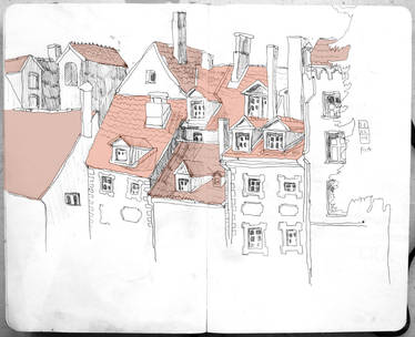 Riga in A5 sketchbook