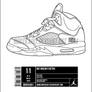 Air Jordan 5 Template